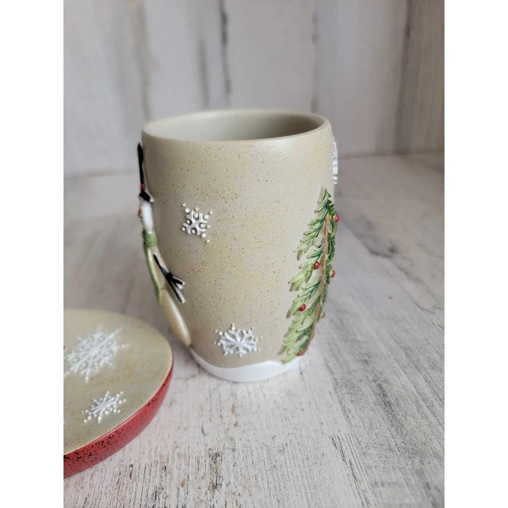 xmas bathroom‎ set snowman soap dish toothbrush cup Xmas home decor